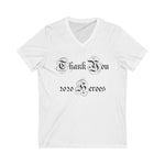 Unisex Jersey Short Sleeve V-Neck Tee