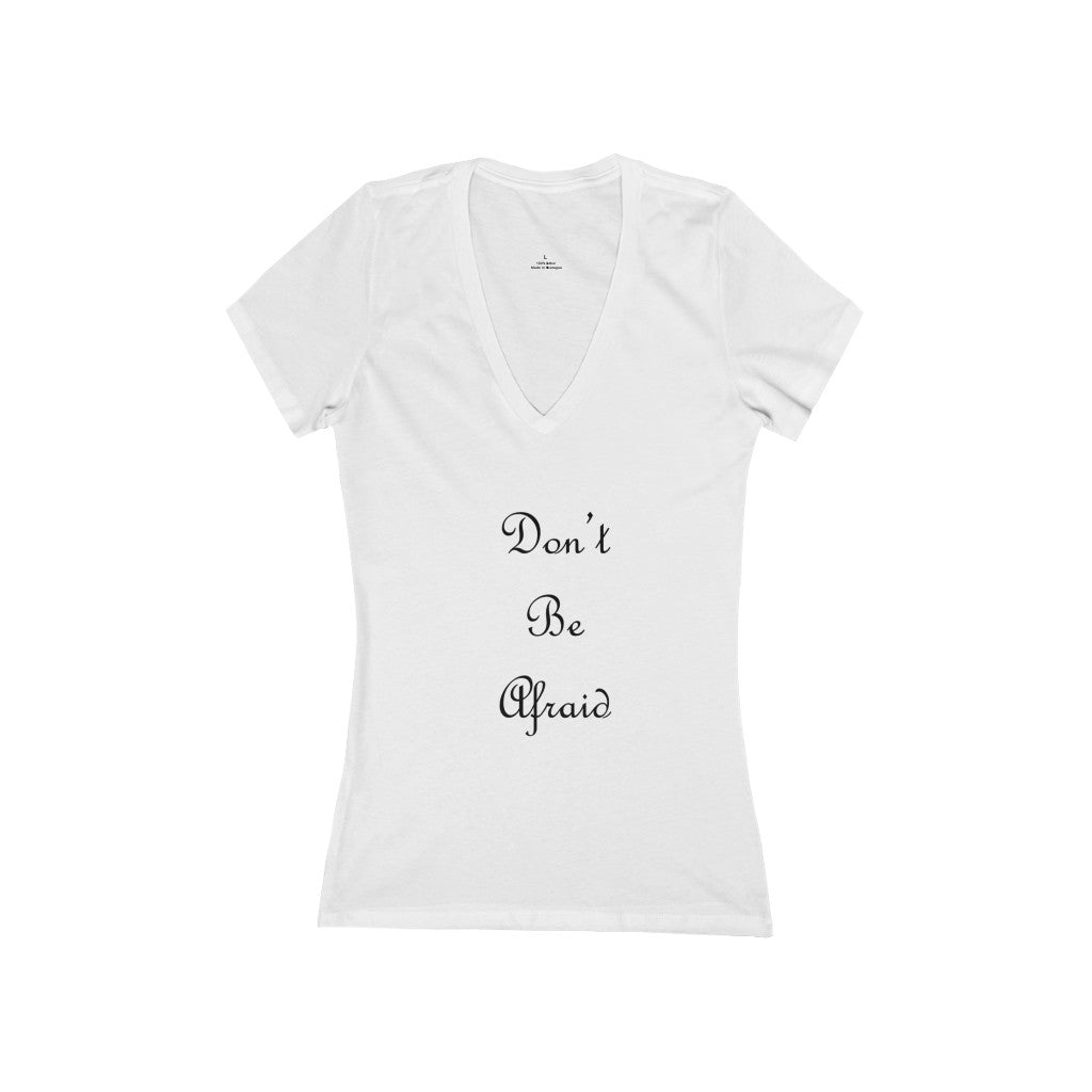 Women's Jersey Short Sleeve Deep V-Neck Tee