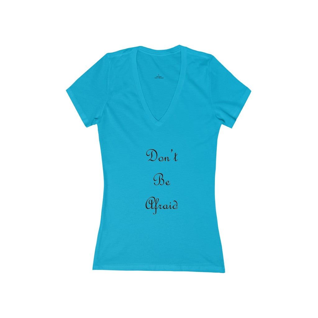 Women's Jersey Short Sleeve Deep V-Neck Tee