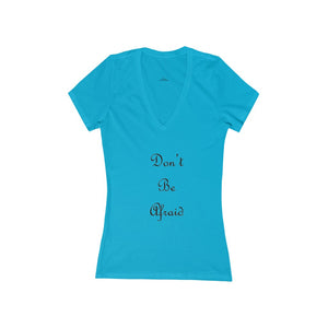 Women's Jersey Short Sleeve Deep V-Neck Tee