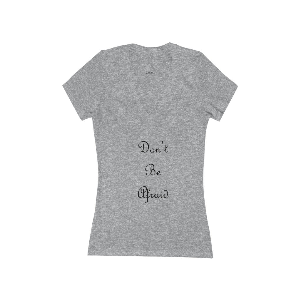 Women's Jersey Short Sleeve Deep V-Neck Tee