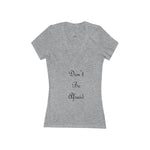 Women's Jersey Short Sleeve Deep V-Neck Tee