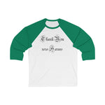 Unisex 3/4 Sleeve Baseball Tee