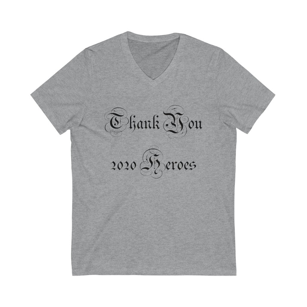 Unisex Jersey Short Sleeve V-Neck Tee