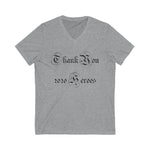 Unisex Jersey Short Sleeve V-Neck Tee