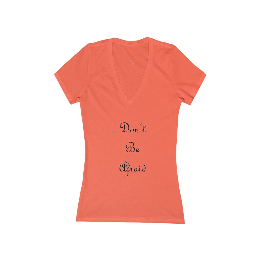 Women's Jersey Short Sleeve Deep V-Neck Tee