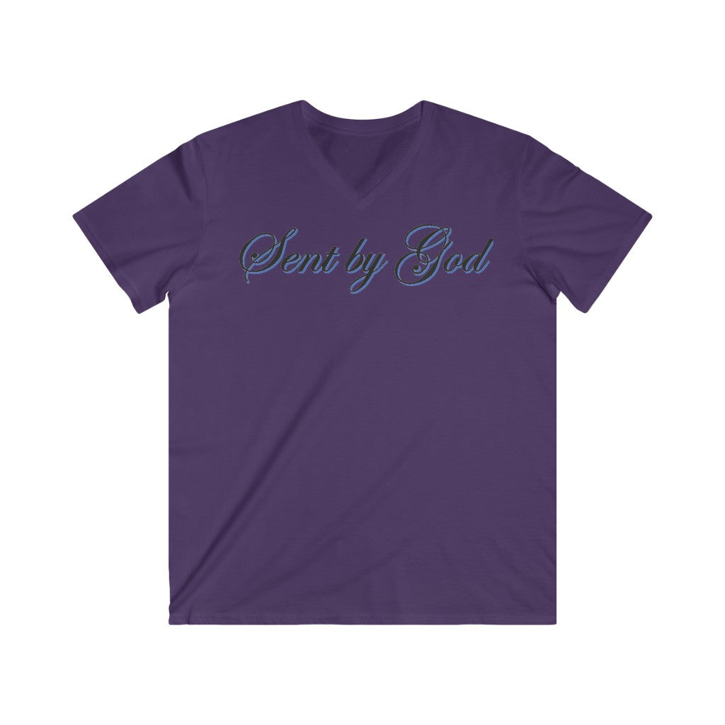 Men's Fitted V-Neck Short Sleeve Tee